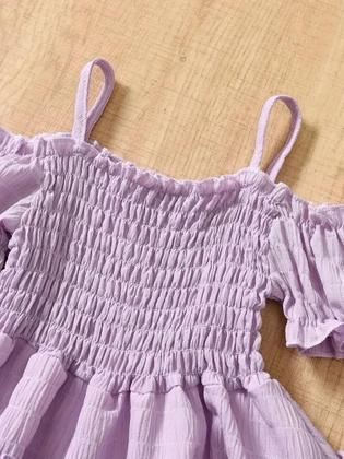 Imagem de Vestido Infantil de Princesa com Babado - Ideal para Festas e Verão