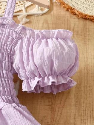 Imagem de Vestido Infantil de Princesa com Babado - Ideal para Festas e Verão