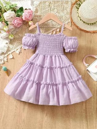Imagem de Vestido Infantil de Princesa com Babado - Ideal para Festas e Verão