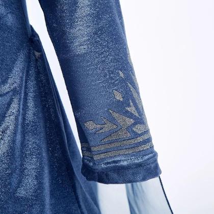 Imagem de Vestido Infantil de Princesa Elsa e Anna - Fantasia Floral para Festa de Aniversário e Casamento