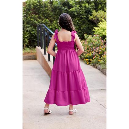 Imagem de Vestido Infantil e Juvenil Longo de AmarrarDuna