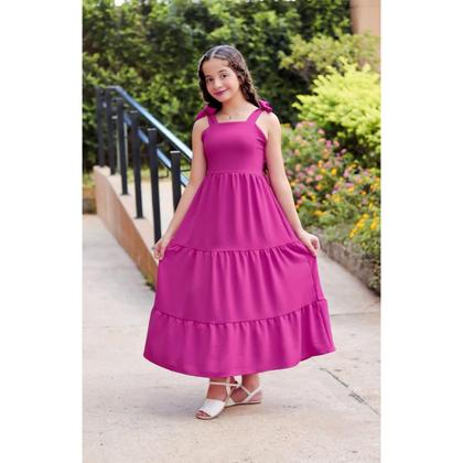 Imagem de Vestido Infantil e Juvenil Longo de AmarrarDuna