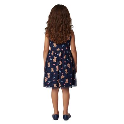 Imagem de Vestido Infantil em Cotton Leve e Tule Trick Nick Meninas