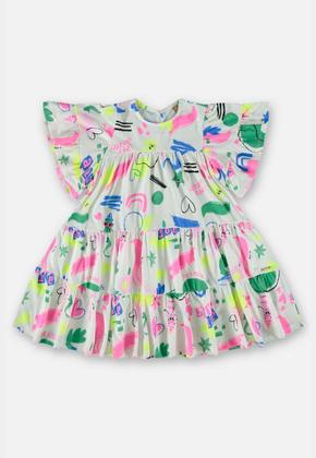 Imagem de Vestido Infantil Estampado em Meia Malha Up Baby