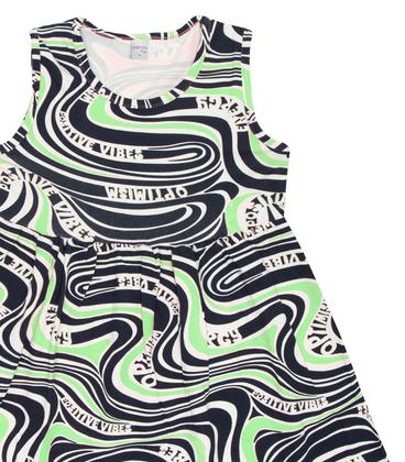 Imagem de Vestido Infantil Estampado Infinita Cor Verde