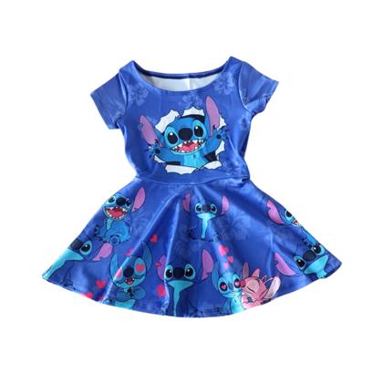 Imagem de Vestido Infantil Fantasia Stitch Envio Imediato