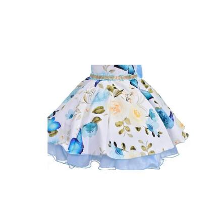 Imagem de Vestido infantil festa borboletas jardim encantado