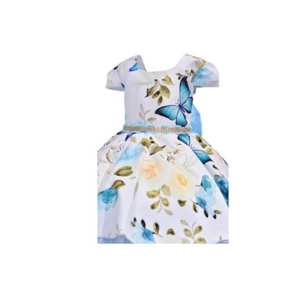 Imagem de Vestido infantil festa borboletas jardim encantado