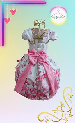 Imagem de Vestido Infantil Festa Floral / borboleta / Jardin