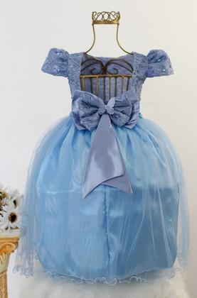 Imagem de Vestido Infantil Festa Luxo Borboleta Jardim Encantado E Tiara