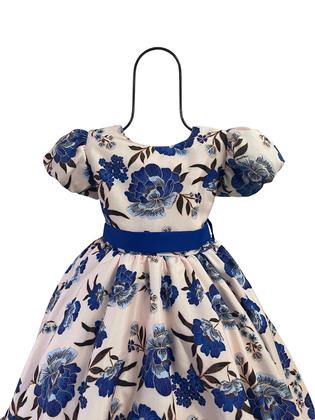 Imagem de Vestido Infantil Flora Estampado Flores Passarinho Inspiração