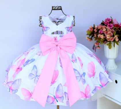 Imagem de Vestido Infantil Jardim Encantado Festa Luxo E Tiara