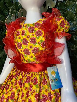 Imagem de Vestido infantil junino maria bonita mb 0032