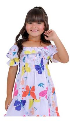 Imagem de  vestido infantil juvenil ciganinha menina mini diva fashion moda verão natal ano novo casual