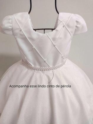 Imagem de Vestido Infantil Juvenil Princesa Nervura Com Saia De Brilho Festa