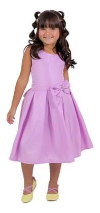 Imagem de Vestido infantil juvenil simples menina natal presente ano novo casamento luxo casual