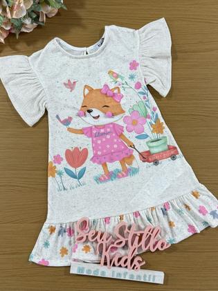 Imagem de Vestido Infantil Kukie Alecrim Verão Raposinha