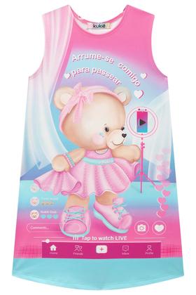 Imagem de Vestido Infantil Kukie Verão Ursinha Blogueirinha