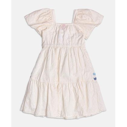 Imagem de Vestido Infantil Laise Off White Bordado Sianinha Momi