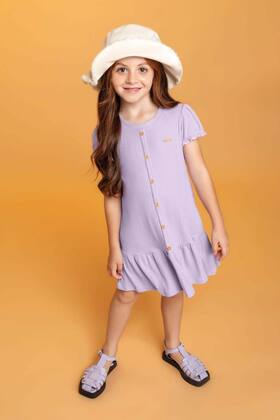 Imagem de Vestido infantil lilás tamanho 12