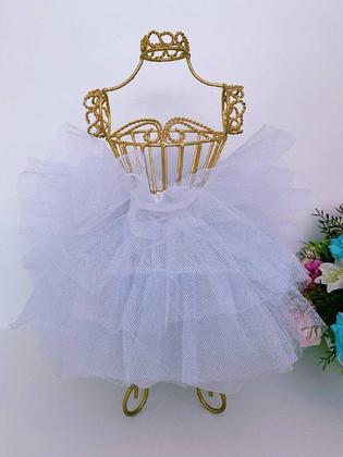 Imagem de Vestido infantil  Longo OFF Laço Marsala Dama  e Saiote