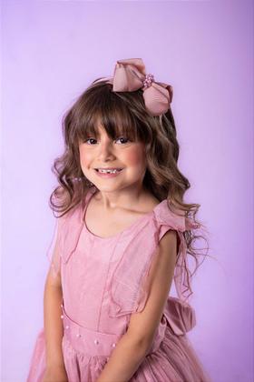Imagem de Vestido Infantil Longo Rose para Daminha de Honra - Elegância e Conforto