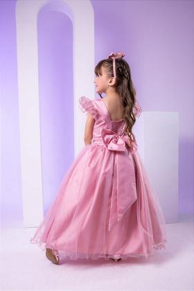 Imagem de Vestido Infantil Longo Rose para Daminha de Honra - Elegância e Conforto