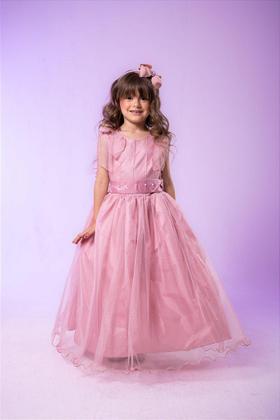 Imagem de Vestido Infantil Longo Rose para Daminha de Honra - Elegância e Conforto