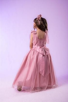 Imagem de Vestido Infantil Longo Rose para Daminha de Honra - Elegância e Conforto