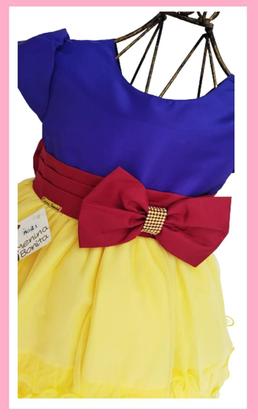 Imagem de Vestido Infantil Luxo tema Branca de Neve