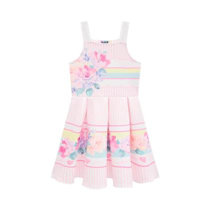 Imagem de Vestido infantil manga curta fly tech estampado com strass kukiê ref:67774 4/6