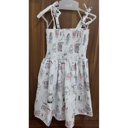 Imagem de Vestido Infantil Menina Alça Lastex Verao 7909