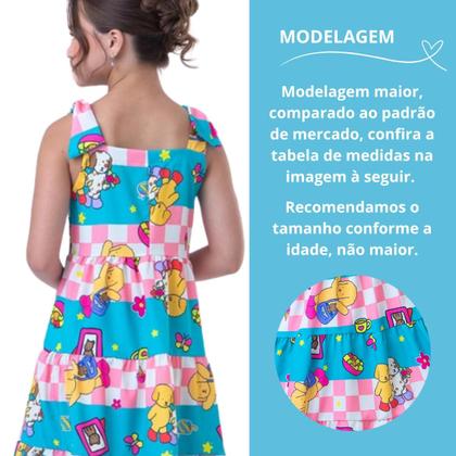 Imagem de Vestido Infantil Menina Bobbie Goods Azul Xadrez