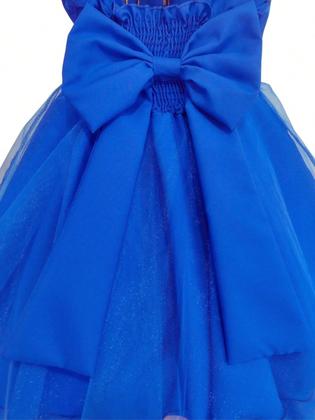 Imagem de Vestido Infantil Menina Borboletas Pérola Bordado Festa