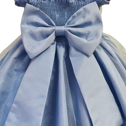 Imagem de Vestido Infantil Menina Princesa Jardim Flores E Borboletas