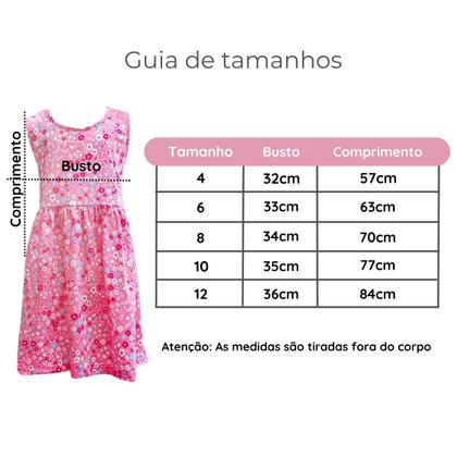 Imagem de Vestido Infantil Menina Soltinho Passeio Verao Festa Praia Estampado Fresquinho Tiara Juvenil 4 a 12
