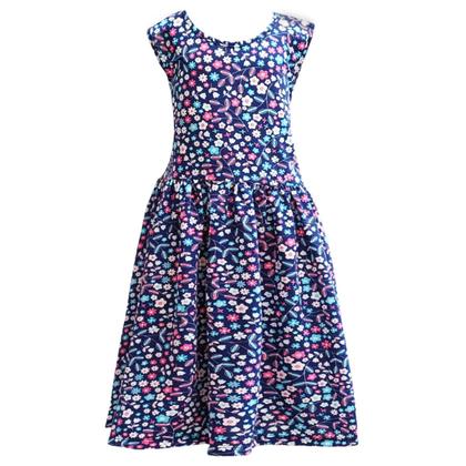 Imagem de Vestido Infantil Menina Soltinho Passeio Verao Festa Praia Estampado Fresquinho Tiara Juvenil 4 a 12