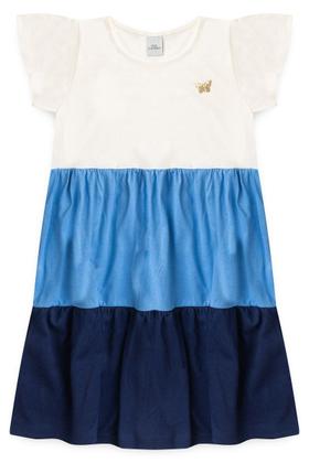 Imagem de Vestido Infantil Menina Verão com Camadas