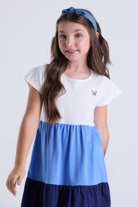 Imagem de Vestido Infantil Menina Verão com Camadas