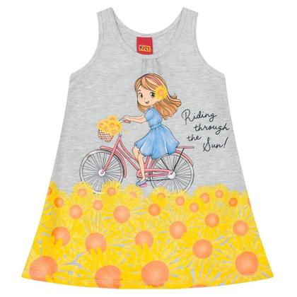 Imagem de Vestido Infantil Menina Verão Meia Malha Kyly 1000190