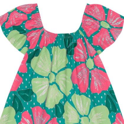 Imagem de Vestido Infantil Menina Verão Meia Malha Kyly 1000222