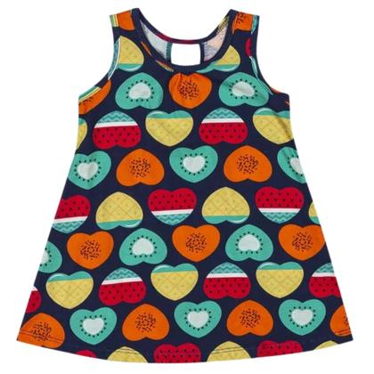 Imagem de Vestido Infantil Menina Verão Meia Malha Kyly 1000501