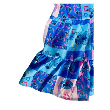 Imagem de Vestido Infantil Meninas Lilo & Stitch Soltinho Confortável