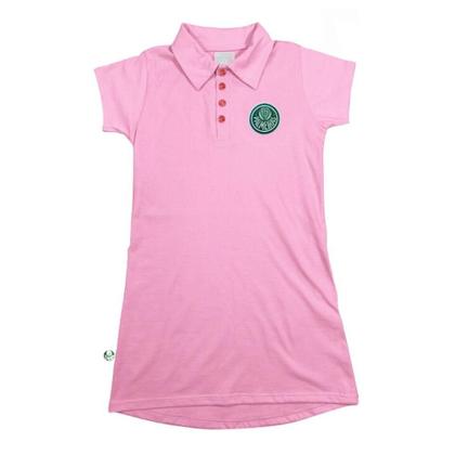 Imagem de Vestido Infantil Palmeiras Campeoníssimo Rosa Oficial