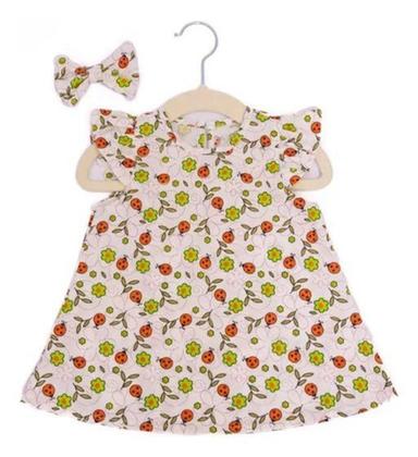 Imagem de Vestido Infantil para Menina de 8 Anos + Boneca de Pano + Laço de Cabelo - 071-8AJOANINHA