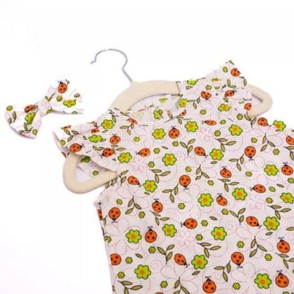 Imagem de Vestido Infantil para Menina de 8 Anos + Boneca de Pano + Laço de Cabelo - 071-8AJOANINHA