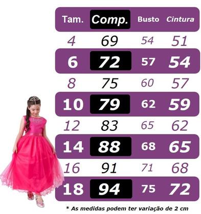 Imagem de Vestido Infantil Pink com Apliques Flores e Borboletas Festas luxo festa