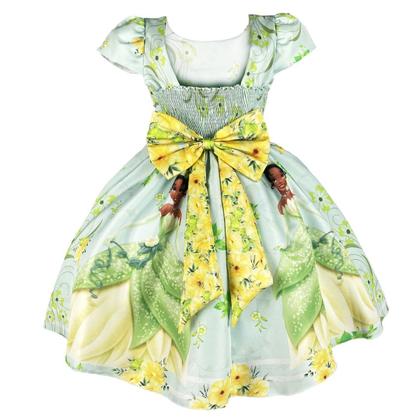 Imagem de Vestido Infantil Princesa Tiana e o Sapo