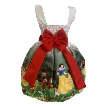 Imagem de Vestido Infantil Temático Branca De Neve Jardim Reg