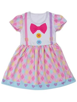 Imagem de Vestido Infantil Temático Fantasia Palhacinha